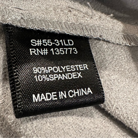 Akira Chicago Black Label Gray Faux Suede Boho Pullover Shift Dress Mini Size S - Picture 6 of 11